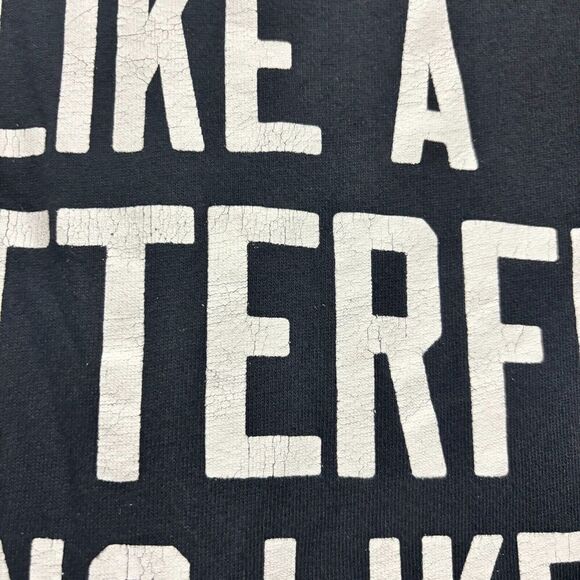 NWT Roots of Fight Ali Ro Large  Cardigan Jacket Black Long Sleeve Front Pocket - Picture 5 of 12